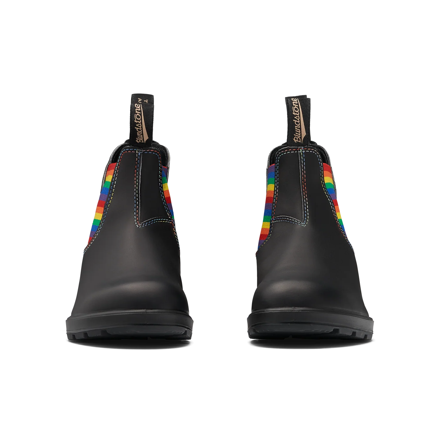 Blundstone 2105 - Originals Black with Rainbow Elastic and Contrast Stitching - Image 5